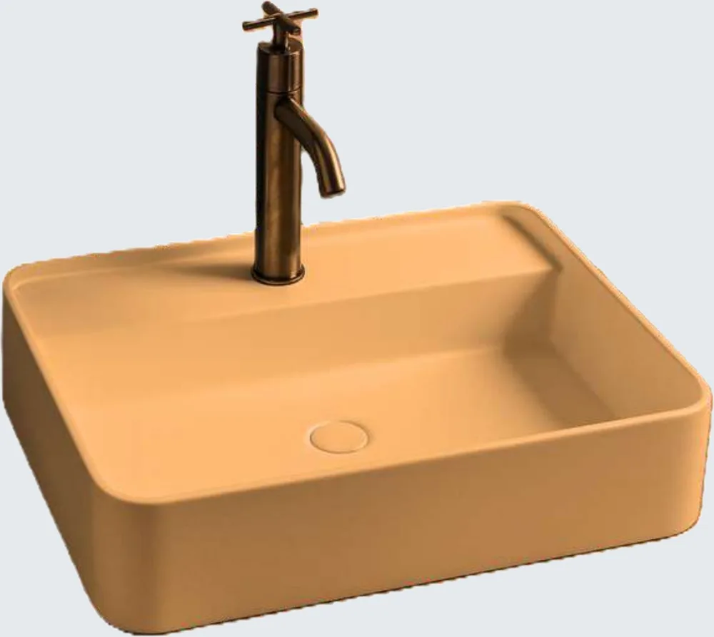 Taş Lavabo — Rumi, 50×32×11 cm